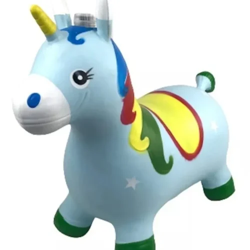 Arriendo de juego inflable modelo Pony Marrón para eventos infantiles y cumpleaños.