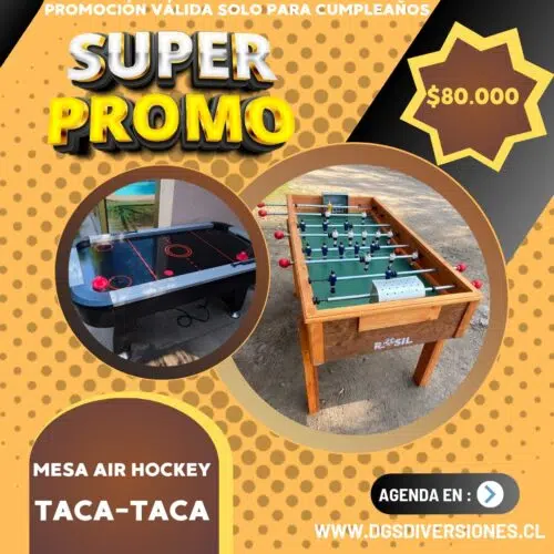 Air Hockey y Taca-Taca para cumpleaÃ±os en Santiago - DGS Diversiones