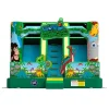 Tobogán inflable con temática de jungla de 5x4 metros para arriendo en eventos infantiles.