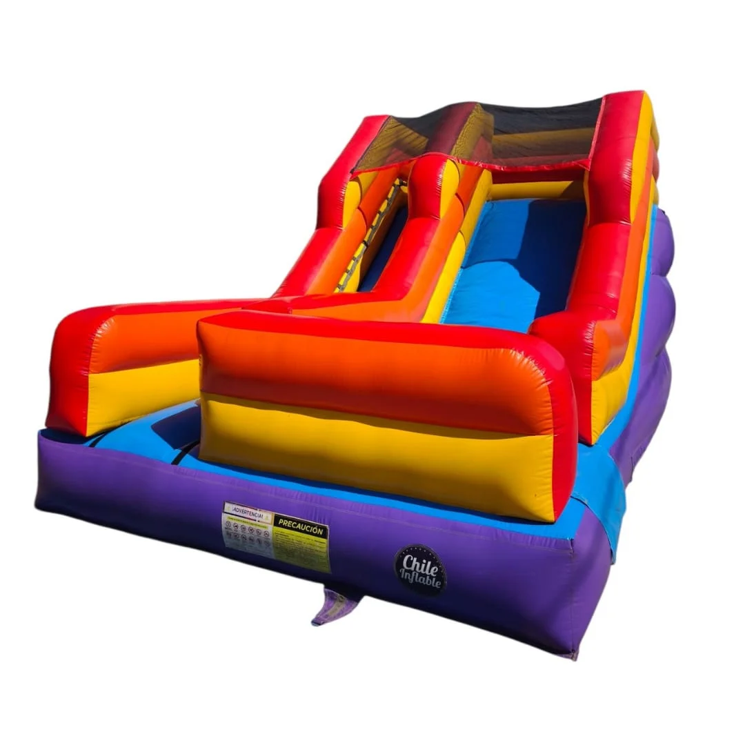Tobogan pop 1 Arriendo de juego inflable tobogán pop colorido para eventos infantiles.