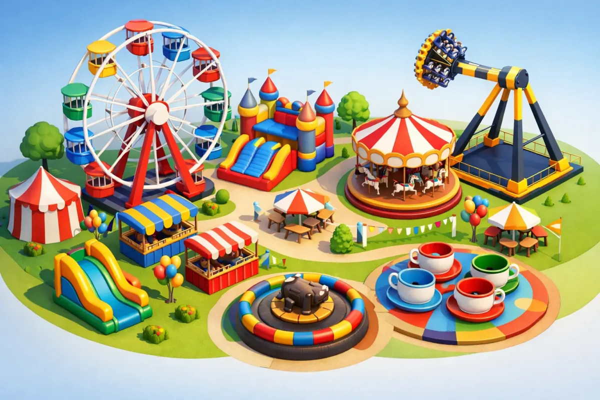 Arriendo juegos mecánico Buin para eventos