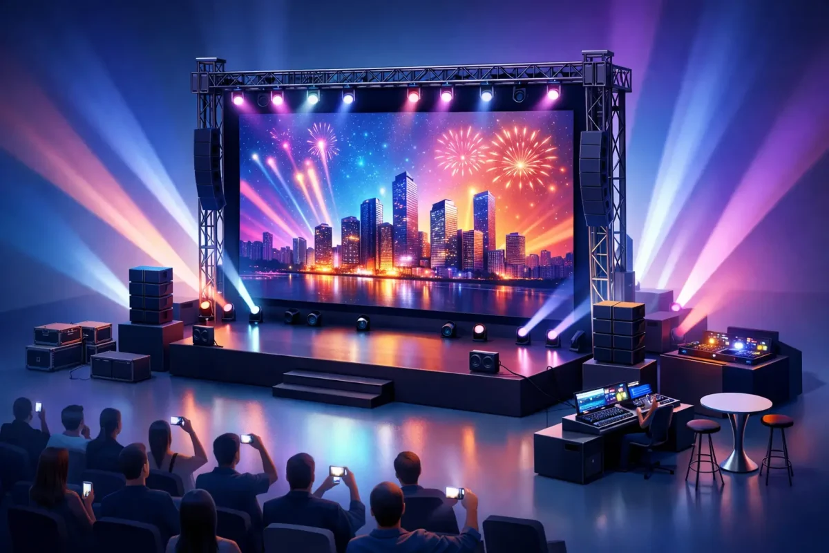 Arriendo pantalla LED para eventos que impactan