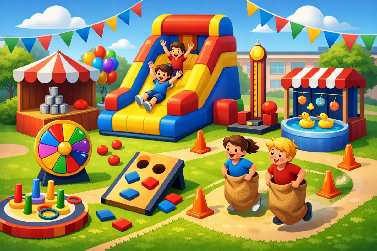 Juegos para feria escolar que sí llenan de energía