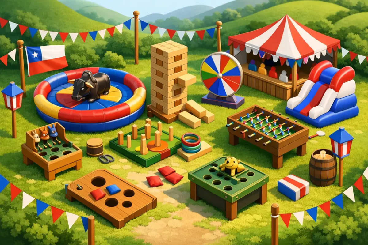 Arriendo de juegos para el 18 de septiembre