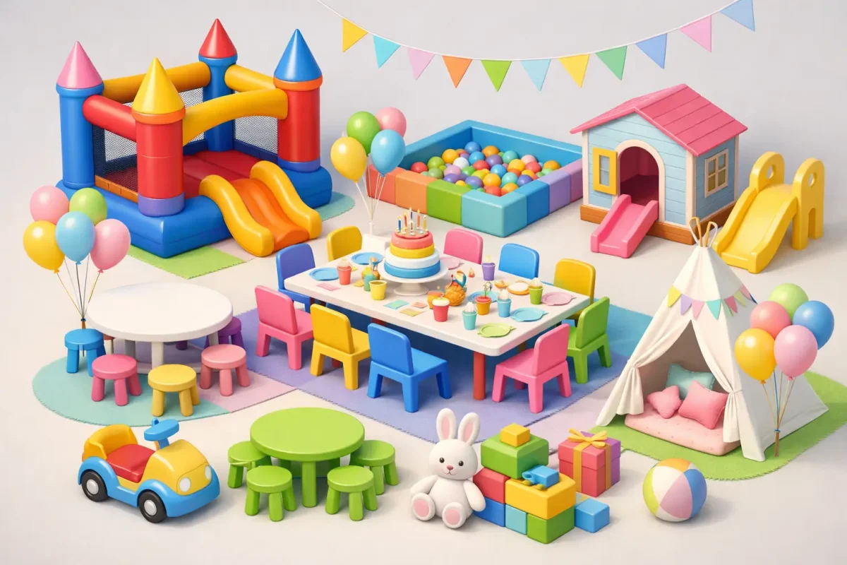 Arriendo mobiliario para cumpleaños infantiles